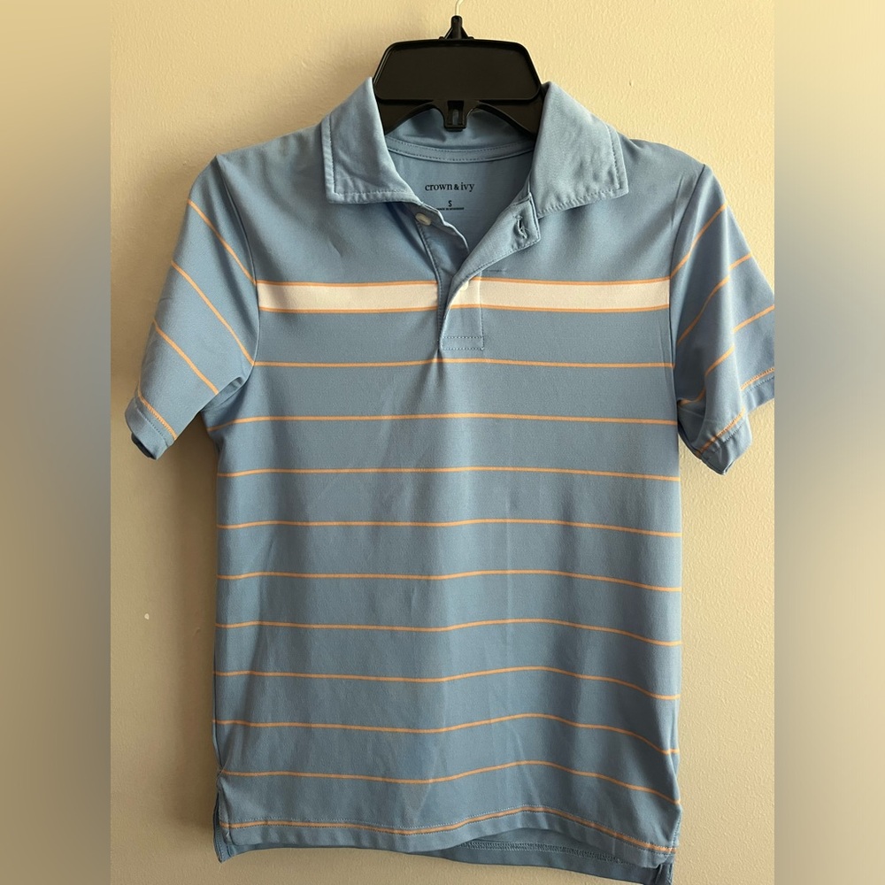 Boys Crown & Ivy Performance Polo Kids Size Small